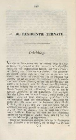 A. De Residentie Ternate