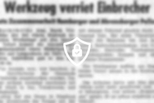 Werkzeug verriet Einbrecher