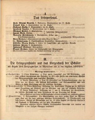 Jahresbericht über die Kgl. Lateinische Schule zu Landau in der Pfalz : für das Studienjahr ... 1868/69, 1868/69