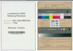 Entnazifizierung Vinzens Muenzer , geb. 09.02.1908 (Bergmann)