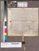 Engelbertt von Funffhaus gnt. Suverich und seine Frau Elisabeth auf der Burg zu Eickell verkaufen mit Zustimmung ihrer Mutter Beleken von den Broke und ihrer Töchter Apollonia und Melchior [sic!] dem Dietherich von der Recke zum Caldenhove und seiner Frau Annen für eine ungenannte Summe Geldes ihren unbelasteten Kamp, der gelegen ist vor Lynnemans Boeme in der Bauerschaft Heidtfelde im Kirchspiel und Gericht von Ahlen (Alen) neben Land des Käufers. Anstelle von Wehrbürgen setzen sie den Hof zu Eickell in der Eickelner Bauerschaft im Kirchspiel Vorhelm sowie den Hof in Ahlen als Unterpfand. Siegelankündigung des Engelbertt von Funffhaus. Zeugen: Herman Wilcken und Johan Boke. Unterschrift der Elysabet Suverke sowie des Ahlener Sekretärs Johan ther Becke. Datum im jair unsers heren xvc lxxi mondags nach halff vasten.