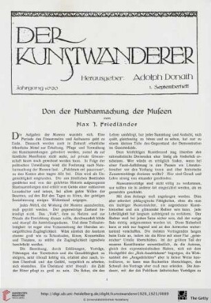2: Von der Nutzbarmachung der Museen