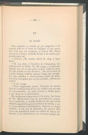 XV - Un inglés