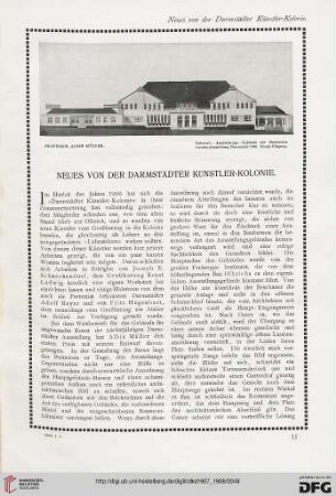 Neues von der Darmstädter Künstler-Kolonie