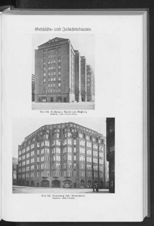 Geschäfts- und Industriebauten.