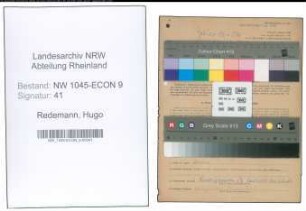 Entnazifizierung Hugo Redemann , geb. 29.07.1906 (Bauingenieur)