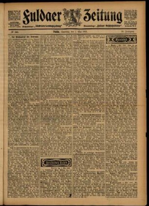 Ausgabe vom Dienstag, den 05. Mai 1903.
