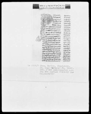 Ambrosius, Commentarii in epistulas Pauli und anderes — Initiale P (aulus), Folio 30 verso