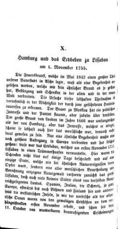 Hamburg und das Erdbeben zu Lissabon am 1. November 1755