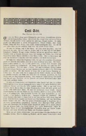 Emil Gött. Von Anton Fendrich.