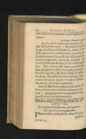 Caput III. De Ducibus belli supremis seu imperat: & Legatis, coeterisque ducibus.