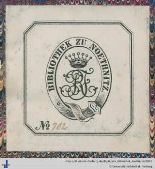 [Provenienz]: Bibliothek zu Noethnitz