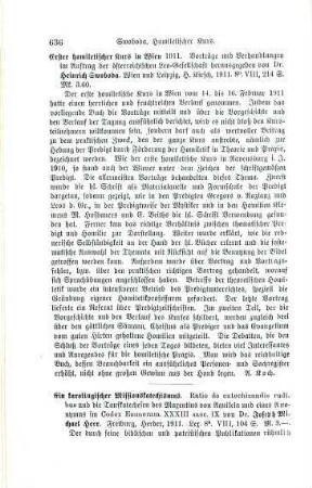 636-637 [Rezension] Heer, Joseph Michael, Ein karolingischer Missions-Katechismus