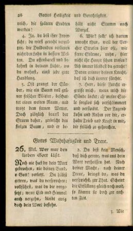 [8.] Gottes Wahrhaftigkeit und Treue Nr. 26 - 28