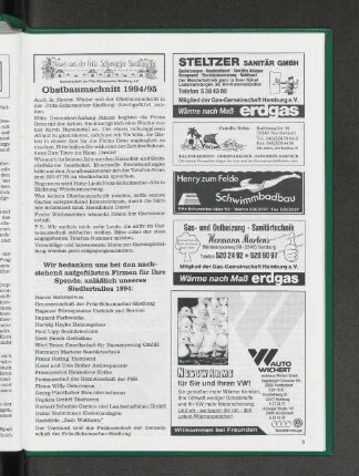 Obstbaumschnitt 1994/95