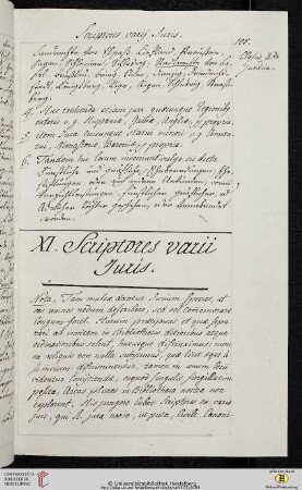 XI. Scriptores varii Iuris
