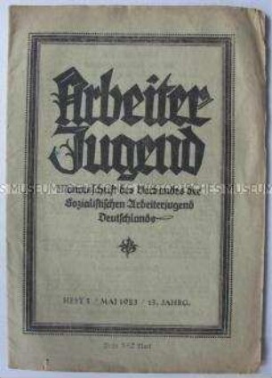 Monatszeitschrift des Verbandes der Sozialistischen Arbeiterjugend- Vereine
