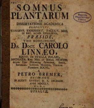 Somnus plantarum