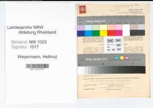 Entnazifizierung Hellmut Weyermann , geb. 14.06.1903 (Fabrikant)