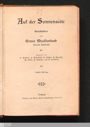 Auf der Sonnenseite : Geschichten