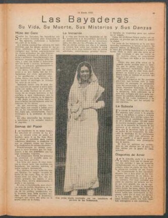 Las Bayaderas : Su vida, su muerte, sus misterios y sus danzas