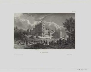 Ansicht vom Schloss in Saint-Germain-en-Laye, Frankreich, Lithographie, um 1830 : St. Germain. - Hildburghausen : Bibliogr. Inst., [um 1830] . - 1 Kunstbl. ; Lithographie, 17 x 10 cm Oben rechts: DLXXXXVIII