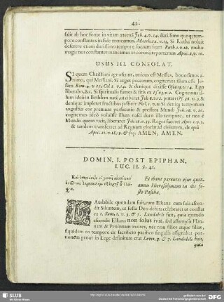 Domin. I. Post Epiphan. Luc. II. vs. 41.