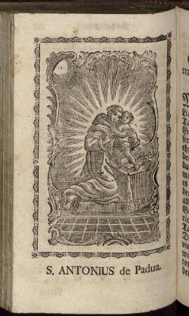[Holzschnitt] S. Antonius de Padua