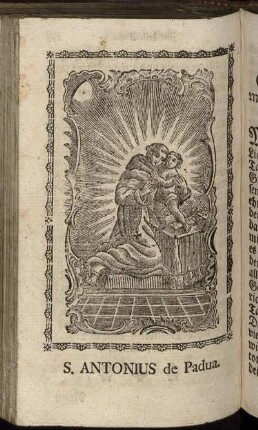 [Holzschnitt] S. Antonius de Padua