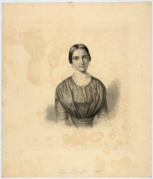 Hüssener, Auguste: Porträt Lina Schaeffer