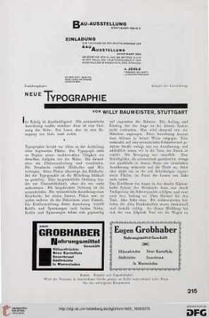 1: Neue Typographie