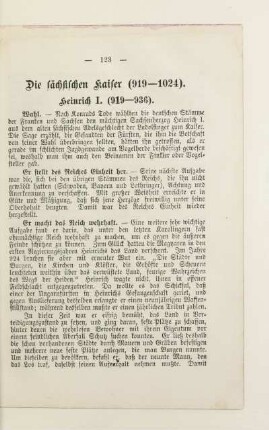 Die sächsischen Kaiser (919 - 1024)