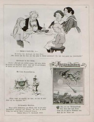 "Immer derselbe" "Bei den Kannibalen" "Hexenbesen"