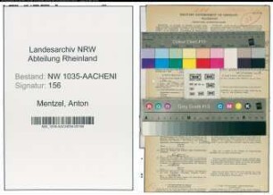 Entnazifizierung Anton Mentzel , geb. 30.08.1892 (Bergmann)