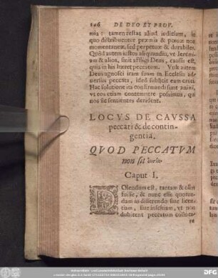 Quod Peccatum non sit ὂυσία. Caput I.