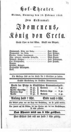Idomeneus, König von Creta