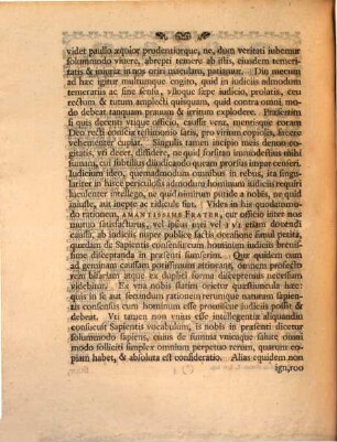 De sapientis consensu cum hominum promiscue iudiciis, ad 1 Thess. V, 21. diss. epistolaris