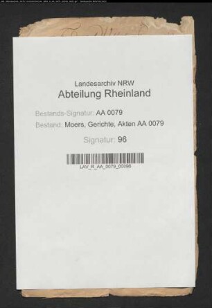Sentenz und Umwandlung der Todesstrafe bei zu Moers inhaftierten Zigeunern in Stauzenschlag und Landesverweisung