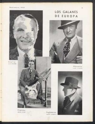 Los galaneas de Europa - Italia, Francia, Alemania, Inglaterra