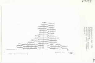 Wohnbebauung, Berlin-Spandau (Diplomarbeit bei Bernhard Hermkes): Schnitt