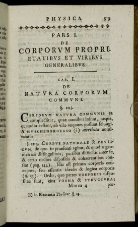 Pars I. De Corporum Proprietatibus Et Viribus Generalibus