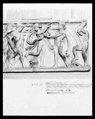 Sarkophag mit Bacchanal: Pan, Satyrn und Mänaden