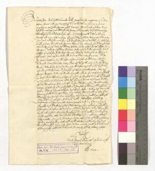 Jakob Rapp von Erlach verkauft dem Kloster Allerheiligen näher beschriebene Güter zu Erlach um 75 Gulden.