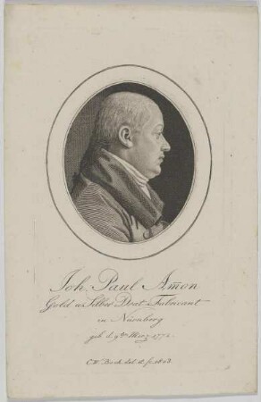 Bildnis des Joh. Paul Ammon