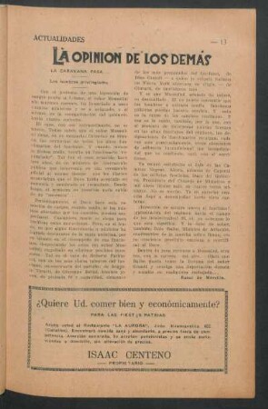 La opinión de los demás