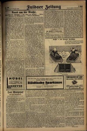 Dritte Ausgabe vom Sonntag, den 18. August 1929.