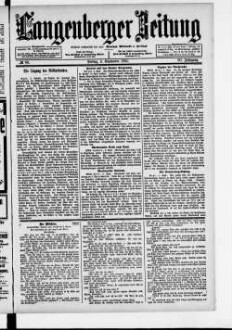 Langenberger Zeitung. 1888-1935