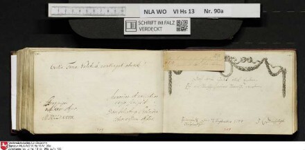 Stammbuch des Ernst Philipp Ludwig Zellmann (1763-1795) aus
                           Braunschweig