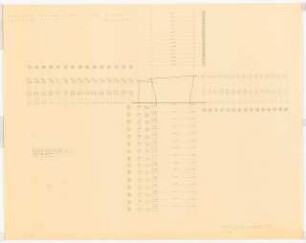 Bundesgartenschau 1957, Köln: Pergola Pos. 13-27 Details Maße 1:50