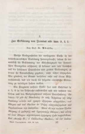 495-503 Zur Erklärung von Irenäus adv. haer. 3,1,1